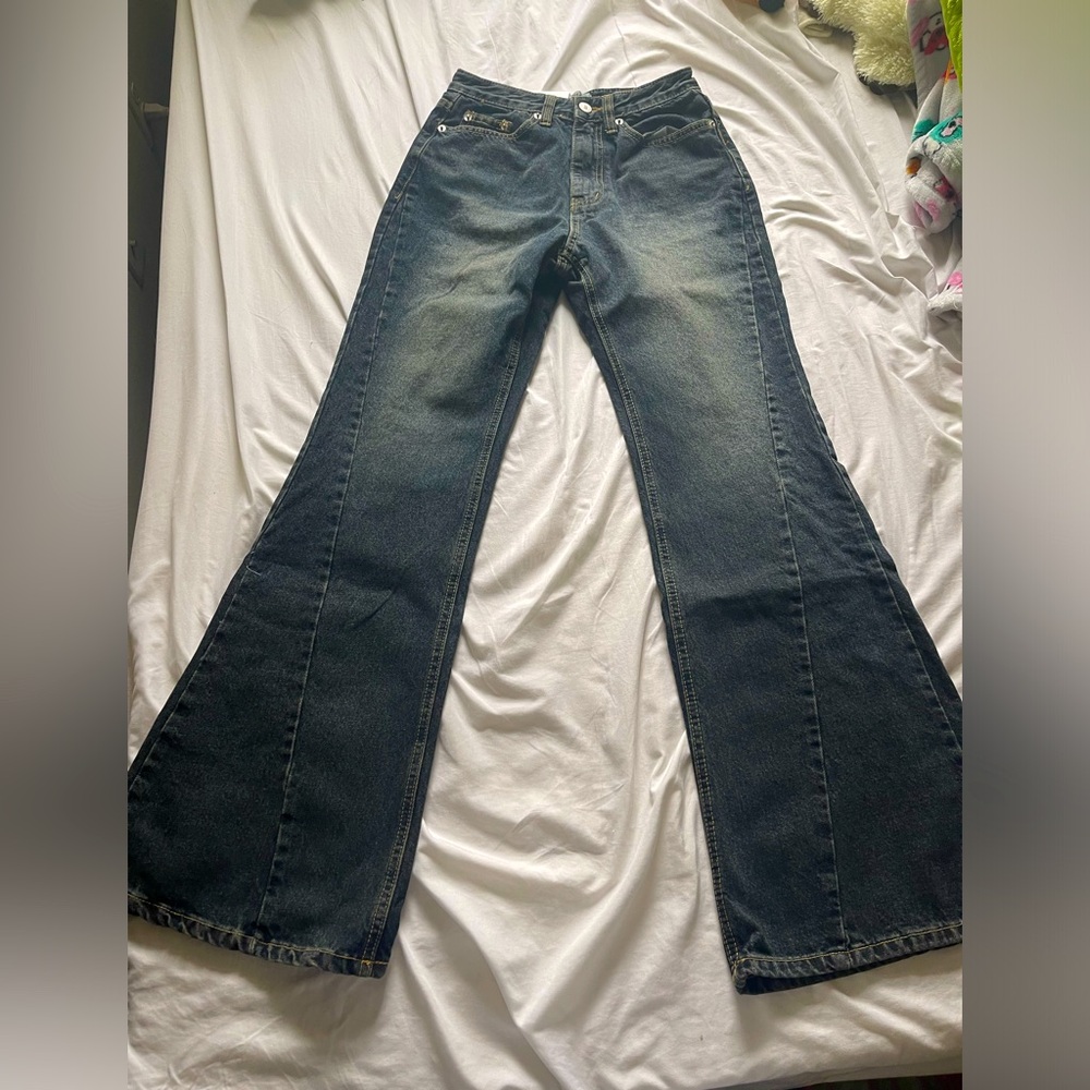 Flared Blue Women's Jeans